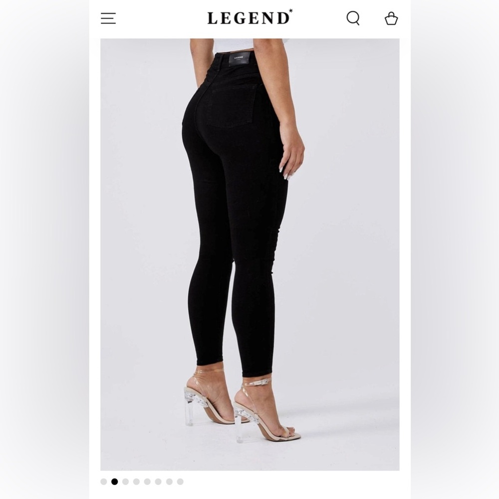 Legend London women’s black skinny jean